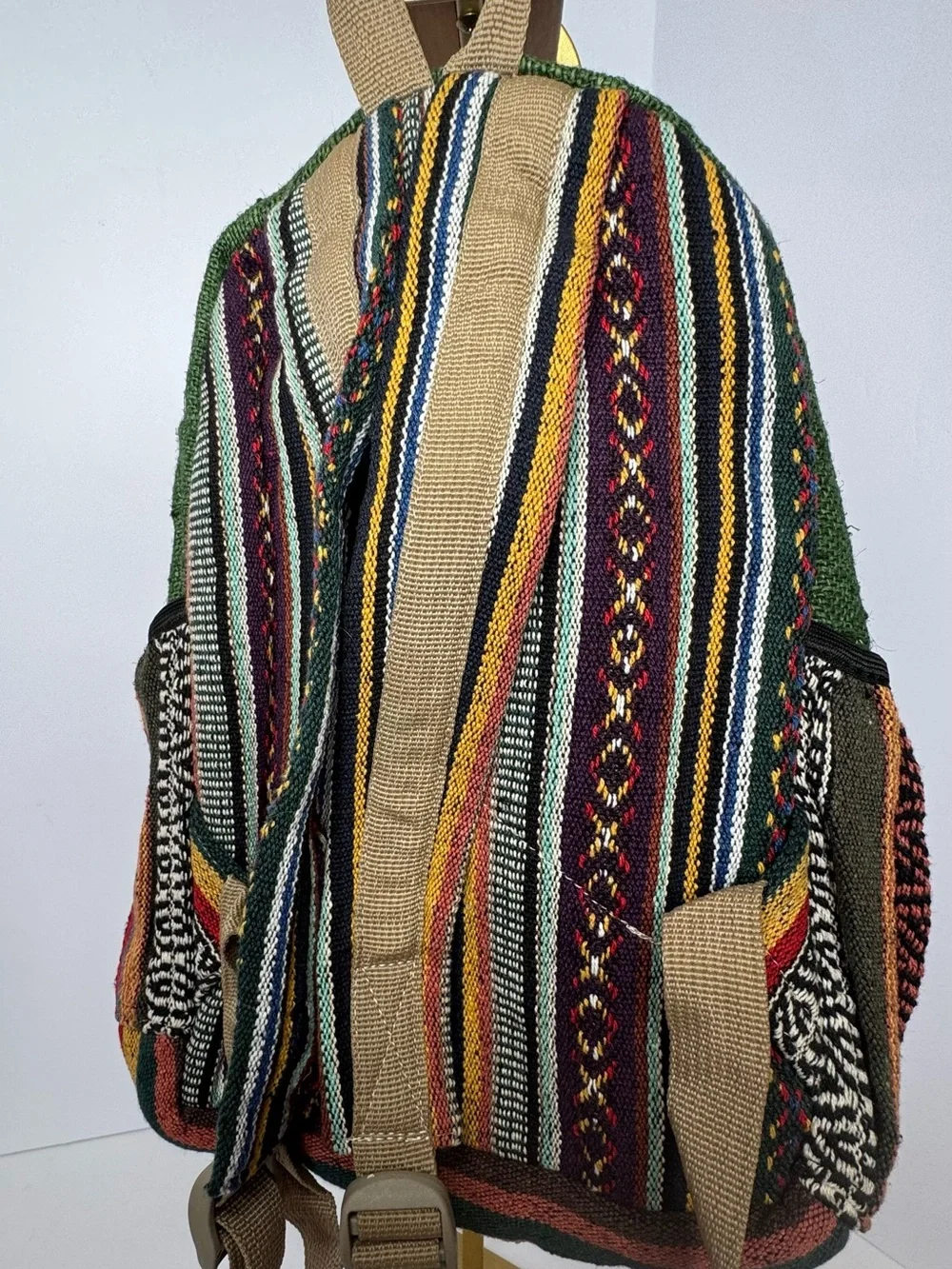 HIMALAYA HEMP woven small backpack